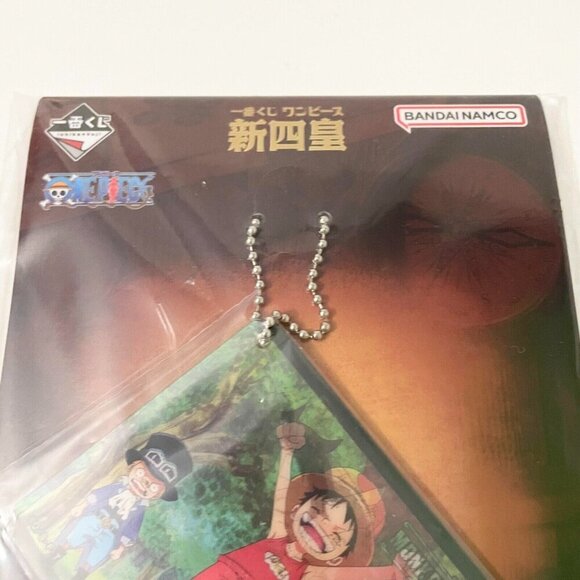 Monkey D Luffy Four Emperors Ichiban Kuji Lenticular Keychain Luffy Ace Sabo ASL - Picture 16 of 16